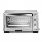 Cuisinart TOB-1010 Toaster Oven Broiler, 11.77"" x 15.86"" x 7.87"", Silver (Renewed)