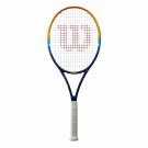 Wilson Profile Adult Recreational Tennis Racket - Grip Size 2 - 4 1/4"", Blue/Orange