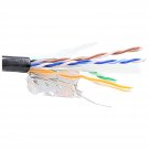 250 Feet Cat6 Solid (Stp) Outdoor Bulk Ethernet 23Awg Cable (Black) (Tr4-560Bou-250)