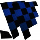 48 Pack Black/Blue 12""X 12""X1"" Acoustic Panels Studio Soundproofing Foam Wedge Tiles,