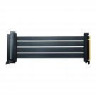 Phanteks (PH-CBRS4.0_FL30 300mm Flat Line PCI-E gen4.0 x16 Rise Cable, 180 Degree Adapter,