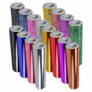 16-Color Chrome Gloss & Matte Glitter Deco65 Permanent Adhesive Craft Vinyl 1Ft X 5Ft Roll