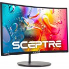 Curved 27"" 75Hz Led Monitor Hdmi Vga Build-In Speakers, Edge-Less Metal Black 2019 (C275W-