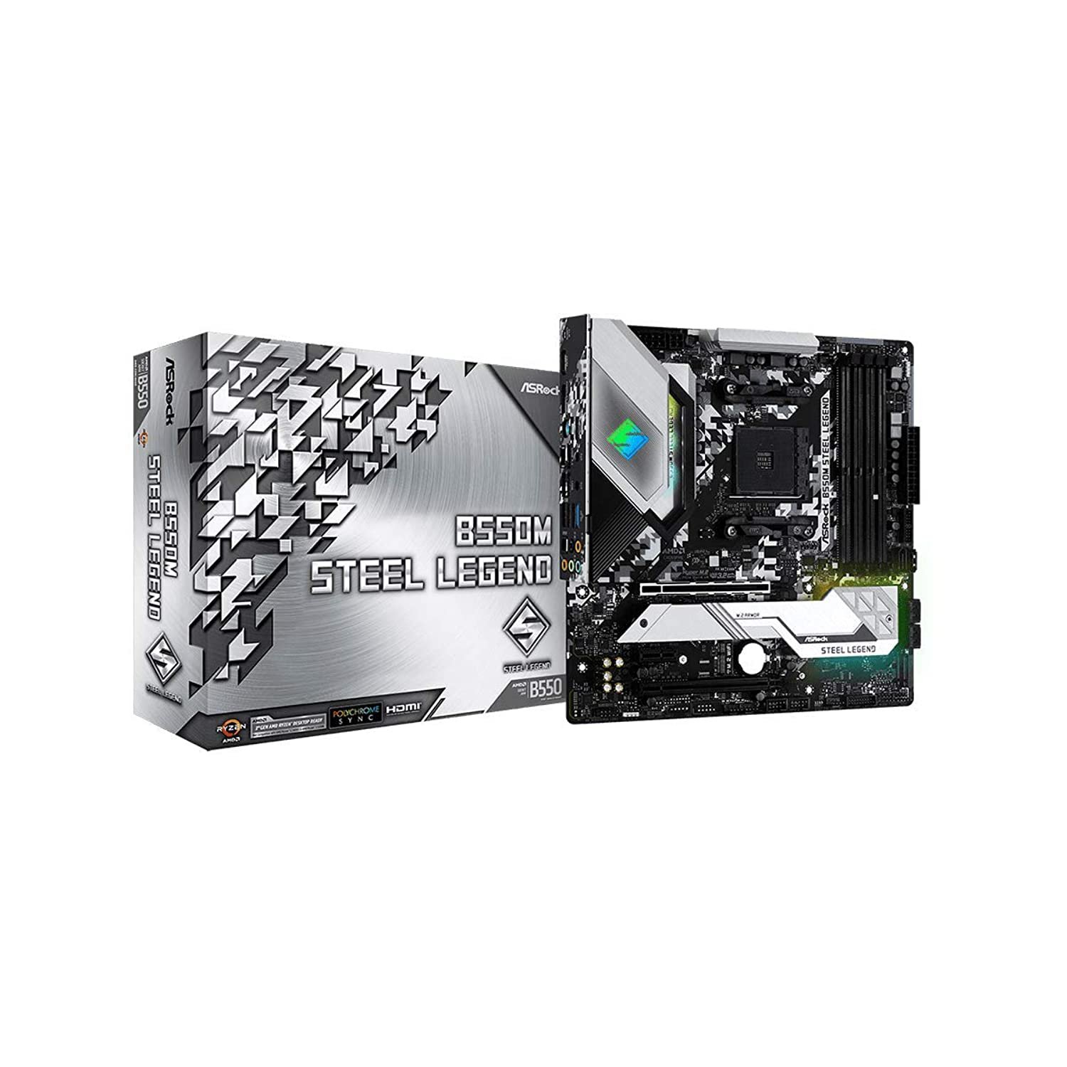 ASRock B550M Steel Legend Supports 3rd Gen AMD AM4 Ryzen / Future AMD Ryzen Processors Mot