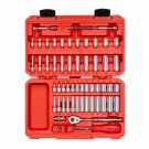 TEKTON 1/4 Inch Drive 6-Point Socket and Ratchet Set, 55-Piece (5/32-9/16 in., 4-14 mm) | 