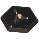Manfrotto 130- 38 Hexagonal Quick Release Mounting Plate with 3/8-Inch Thread and Flush Mo
