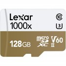 Lexar Professional 1000x 128GB microSDXC UHS-II Card w/ Adapter, Up To 150MB/s Read (LSDMI