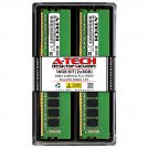 A-Tech 16GB (2x8GB) DDR4 2400 MHz UDIMM PC4-19200 (PC4-2400T) CL17 DIMM Non-ECC Desktop RA