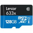 Lexar High-Performance microSDXC 633x 128GB UHS-I/U3 w/USB 3.0 Reader Flash Memory Card -