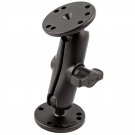 RAM Mounts Universal Double Ball Mount with Two Round Plates RAM-B-101U with Medium Arm fo