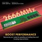 A-Tech 64GB (2x32GB) DDR4 2666 MHz UDIMM PC4-21300 (PC4-2666V) CL19 DIMM 2Rx8 Non-ECC Desk