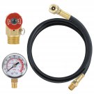 Air Tank Repair Kit W/Safety Valve, Pressure Gauge And 4 Feet Air Tank Hose Assembly Kit F