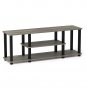 Furinno Turn-N-Tube No Tools 3D 3-Tier Entertainment TV Stand up to 50 inch TV, Square Tub