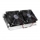 Dual-Core Thermoelectric Cooler 12V 10A 120W Peltier Refrigeration Cooling System Kit Diy