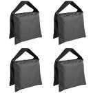NEEWER Sandbags for Photography, 4 Pack Black Sand Bags for Weight Heavy Duty Sandbag for 