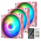 3 Pack 120Mm Argb & Pwm Case Fans With Controller High Airflow Addressable Rgb Motherboard