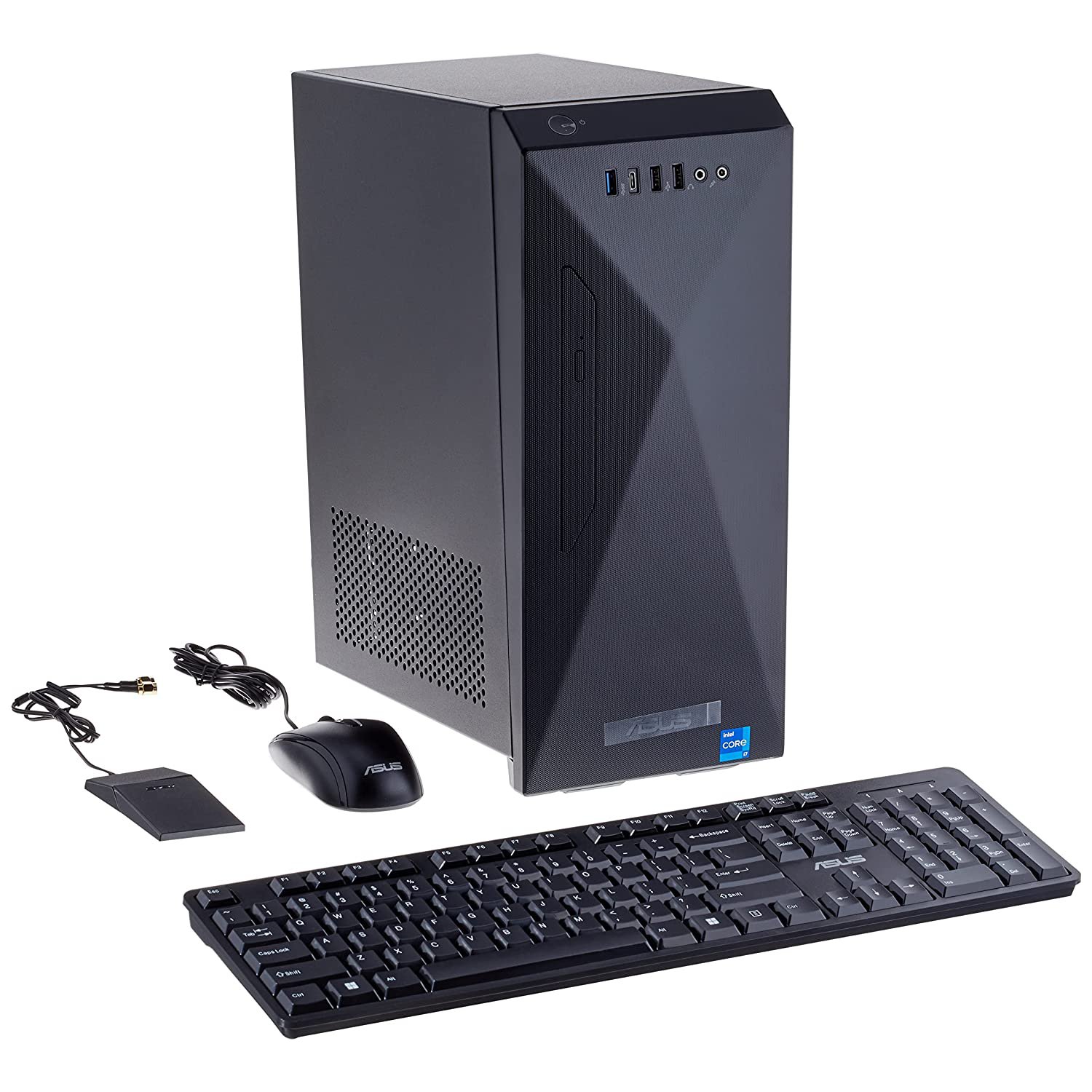 ASUS S501MD Desktop PC, Intel Core i7-12700, 16GB DDR4 RAM, 512GB PCIe SSD, Wi-Fi 6, Windo