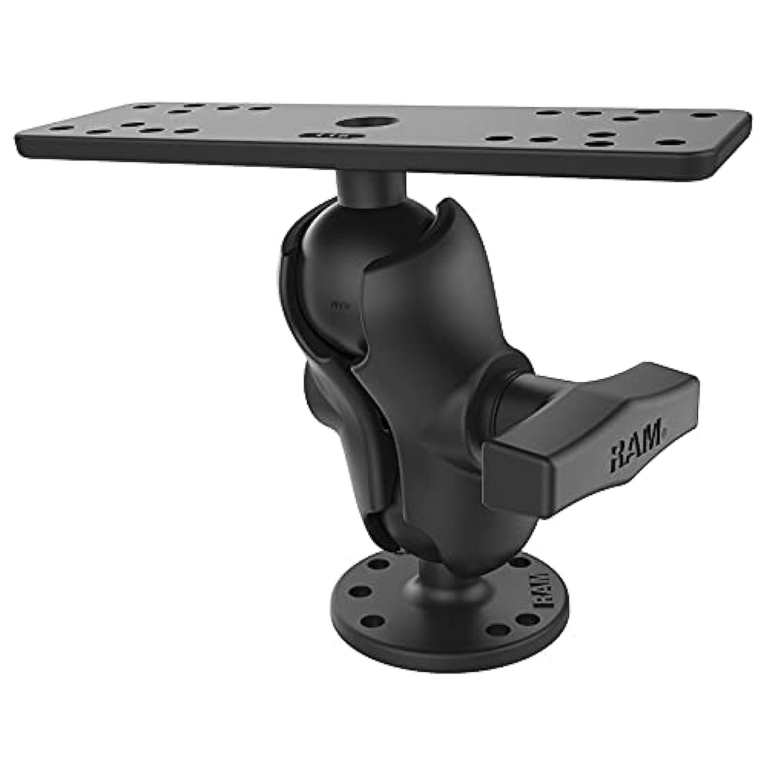 RAM Mounts Drill-Down Marine Electronic Mount RAM-111U with Medium Arm Compatible with Gar