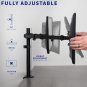 VIVO Dual Monitor Desk Mount, Heavy Duty Fully Adjustable Stand, Fits 2 LCD LED Screens up