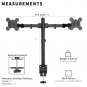 VIVO Dual Monitor Desk Mount, Heavy Duty Fully Adjustable Stand, Fits 2 LCD LED Screens up