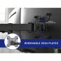 VIVO Dual Monitor Desk Mount, Heavy Duty Fully Adjustable Stand, Fits 2 LCD LED Screens up