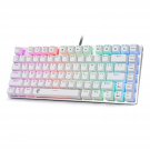 E-Yooso Z-88 Rgb Mechanical Gaming Keyboard, Metal Panel, Brown Switches, 75% Compact 81 K