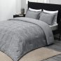 King Size Comforter Set (104""X92"")- 3-Piece - Grey1 - Tufted Comforter - 2