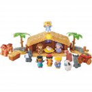 Fisher-Price Little People Deluxe Christmas Story, Nativity Playset With Light, Music and 
