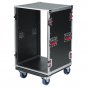 Gator Cases G-TOUR Audio Road Rack with Heavy-Duty Casters and Tour Grade Hardware; 17"" Ra