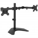 VIVO Full Motion Dual Monitor Free-Standing Desk Stand VESA Mount, Double Joints, Holds 2 