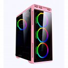 Aura-S-Pk Mid Tower Gaming Case With 2 X Full-Size Tempered Glass Panel, Top Usb3.0/Usb2.0