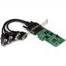StarTech.com 4 Port PCI Express PCIe Serial Combo Card with Breakout Cable - 2 x RS232 2 x