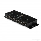 StarTech.com 4 Port USB to Serial RS232 Adapter - Wall Mount - Din Rail - COM Port Retenti