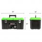 22160 19"" Tool Box With Removable Tool Tray, Security Slot For Padlocks, Easy Access Tool 