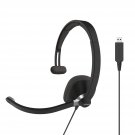 Cs295-Usb Single-Sided On-Ear Communication Headset, Noise Cancelling Electret Microphone,