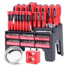 102-Piece Magnetic Screwdriver Set With Plastic Racking, Includs Precision Screwdriver And