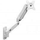 VIVO Height Adjustable Pneumatic Extended Arm Single Monitor Wall Mount, Full Motion Artic