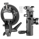Neewer Universal E-Type and S-Type Bracket Holder with Bowens Mount for Speedlite Flash Sn