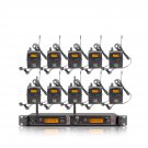 Xtuga Rw2080 In Ear Monitor System 2 Channel 2/4/6/8/10 Bodypack Monitoring With In Earpho
