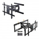 Full Motion Tv Wall Mount For 37-80 Inch Flat Curved Tvs, Up To 132Lbs - Full Motion Slidi