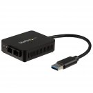 StarTech.com USB to Fiber Optic Converter - 1000Base-SX SC - MM - Windows / Mac / Linux -