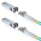 2 Pack Of 10Gbase-Sr Module With 2 Meter Om3 Lc To Lc Fiber Patch Cable, Sfp+ To Lc Multim