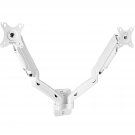 VIVO Height Adjustable Pneumatic Extended Arm Dual Monitor Wall Mount Full Motion Articula
