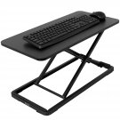 VIVO Single Top 24 inch Scissors Lift Keyboard and Mouse Riser, Height Adjustable Laptop D