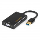 Usb 3.0 To Vga Adapter (Displaylink Chipset), Vga To Usb External Video Card Support 1080P