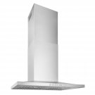 Bws2304Ss Low 30-Inch Wall-Mount Convertible Chimney-Style Pyramidal Range Hood With 3-Spe