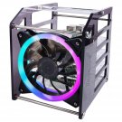 Raspberry Pi Cluster Case, Raspberry Pi Rack Case Stackable Case With Cooling Fan 120Mm Rg