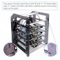Raspberry Pi Cluster Case, Raspberry Pi Rack Case Stackable Case With Cooling Fan 120Mm Rg