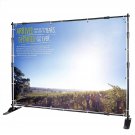 VEVOR Backdrop Banner Stand 8 x 8 Ft, Adjustable Heavy Duty Backdrop Stand Kit for Photogr
