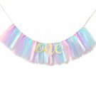 Baby Girl Banner For 1St Birthday - Highchair Banner For First Birthday Decoration, Cake S